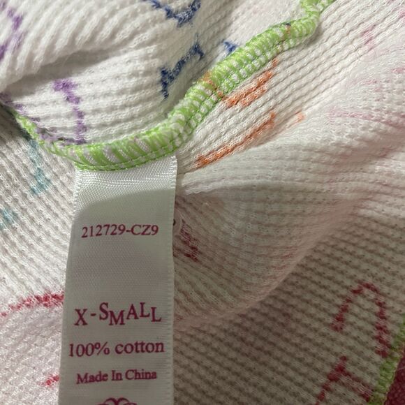 Vtg Y2k Victorias Secret XS After Party Thermal Co-ord Pajama 2 piece Set - Picture 7 of 12